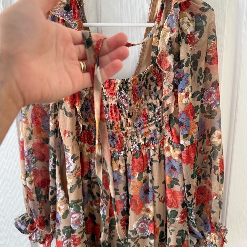 In Bloom Floral V-Neck Dress - Picture 4 of 5